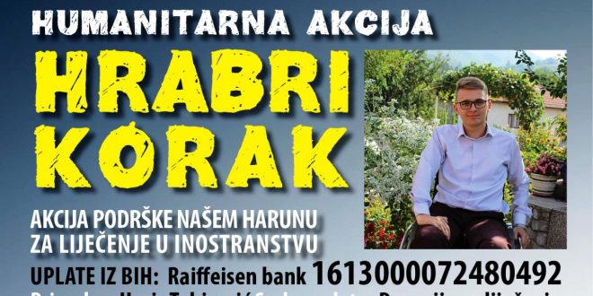 Okončana akcija prikupljanja novčanih sredstava za liječenje Haruna Tahirovića, skupljeno 70.000 KM: Dobri ljudi iz BiH i inostranstva, humani privrednici, vrijedni volonteri, dječico iz škola i vrtića, hvala vam!